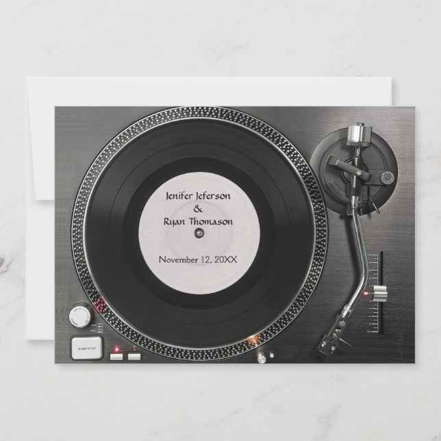 Faire-part de mariage DJ (Devant)