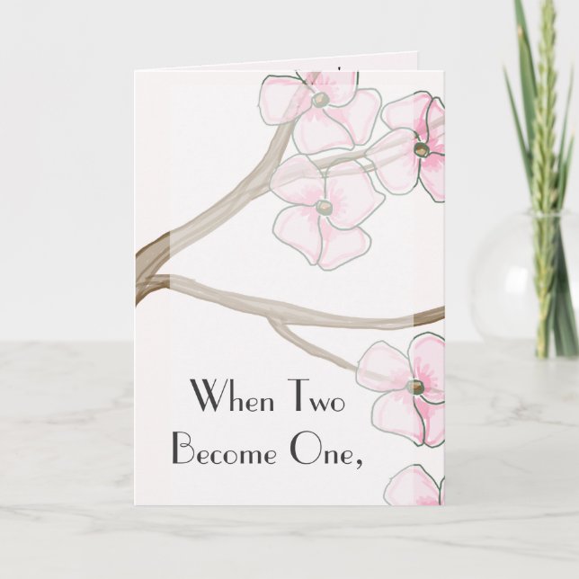 Faire-part de mariage Dogwood (Devant)