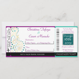 Faire-part de mariage du col Arabian Purple Boardi
