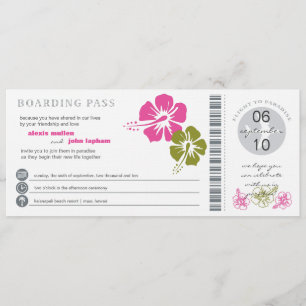 Faire-part de mariage du col de l'embarquement