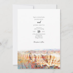 Faire-part de mariage du parc national Badlands