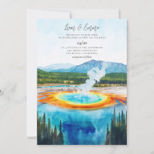 Faire-part de mariage du PARC NATIONAL DE YELLOWST
