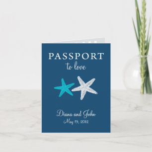 Faire-part de mariage du passeport du New Jersey d