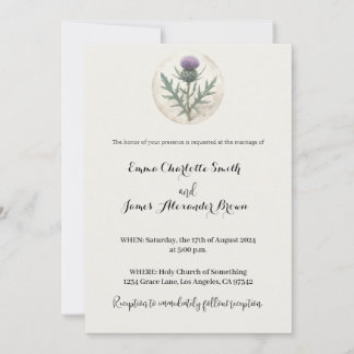 Faire-part de mariage écossais, Celtic Invitation