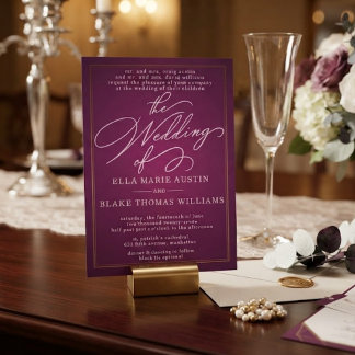 Faire-part de mariage écriture romantique moderne