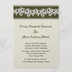 Faire-part de mariage Edelweiss