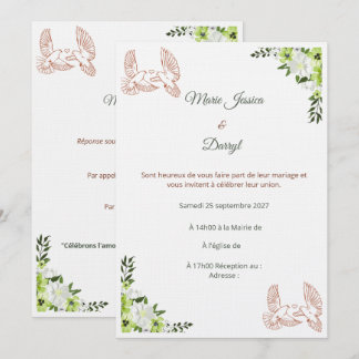 Faire-part de Mariage Élégant