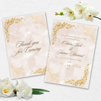 Faire-part de mariage élégant