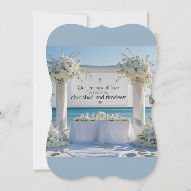 Faire-part de mariage élégant (Devant)