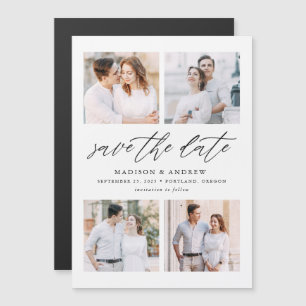 Faire-part de mariage élégant à l'écriture manuscr
