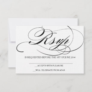 Faire-part de mariage élégant de carte de la