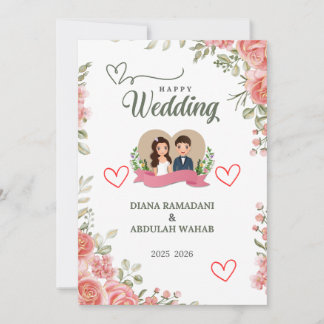 Faire-Part de Mariage Élégant et Joyeux – Célébrez