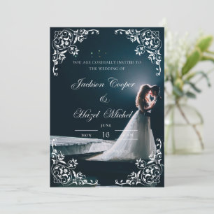 Faire-part de mariage élégant et romantique