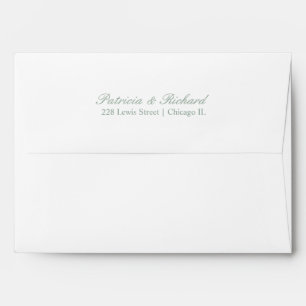 Faire-part de mariage élégant et simple enveloppe