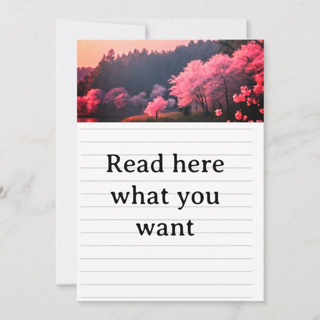 Faire-part de mariage Elegant Fleur de Cerisier -  (Devant)