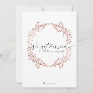 Faire-part de mariage élégant 'Nous nous sommes ma