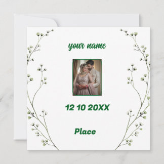 Faire-Part de Mariage Élégant Personnalisé