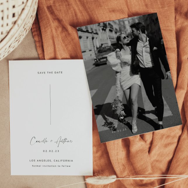 Faire-part de mariage élégant pour annoncer la dat (Créateur téléchargé)