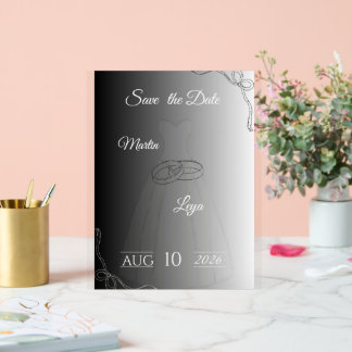 Faire-part de mariage | Élégante Mariée & Marié Mo
