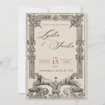 Faire-part de mariage élégants (Collection A6)