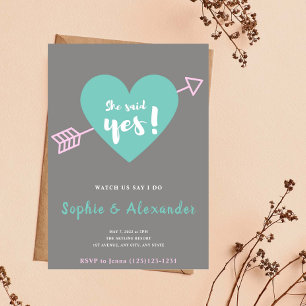 Faire-Part de Mariage Elle a Dit Oui