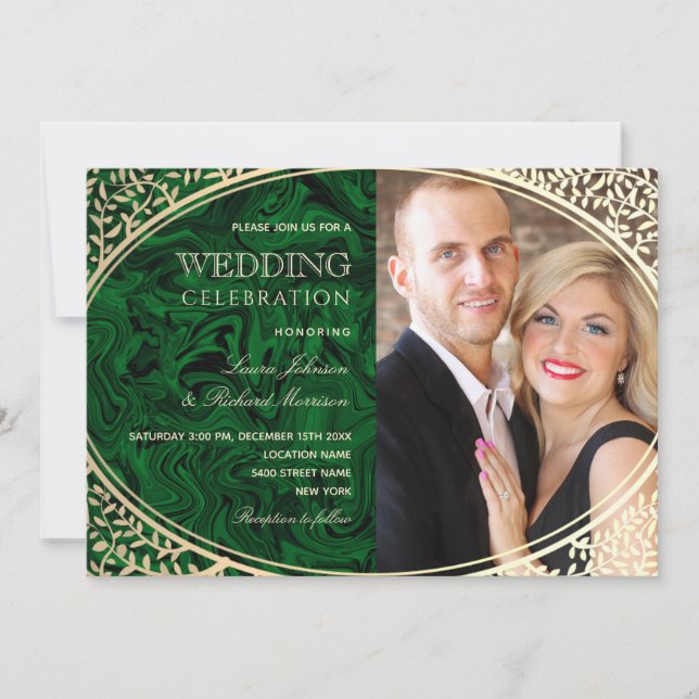 Faire-part de mariage en bijou (Devant)