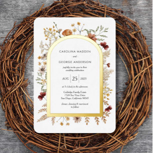 Faire-part de mariage en feuille d'aluminium Sedon