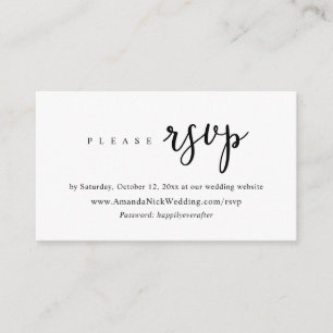 Faire-part de mariage en ligne RSVP, carte de scri
