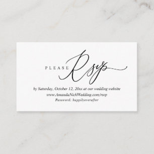 Faire-part de mariage en ligne RSVP, carte de scri