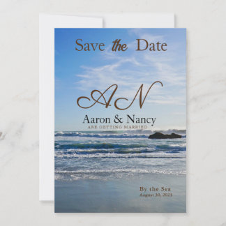 Faire-part de mariage En Mer