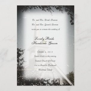 Faire-part de mariage en pierre historique de