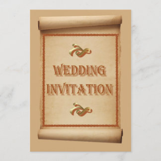 Faire-part de mariage en rouleau