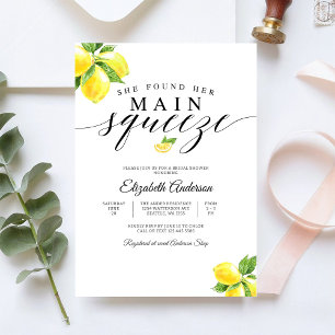 Faire-part de mariage en thème citron