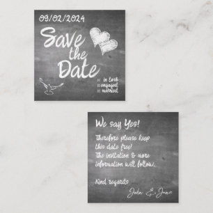 Faire-part de mariage en typographie de tableau no