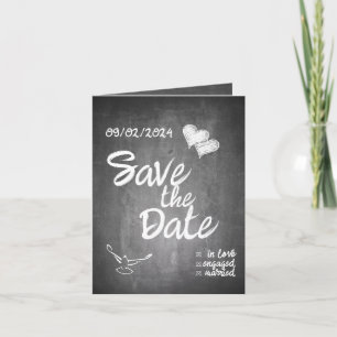 Faire-part de mariage en typographie de tableau no
