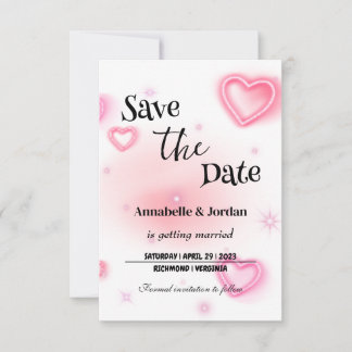 Faire-part de mariage en typographie manuscrite mo
