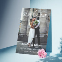 Faire-part de mariage - Enregistrer la date de cou