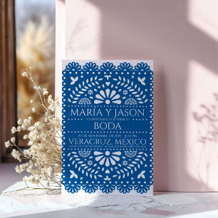 Faire-part de mariage espagnol Boda Papel Picado b
