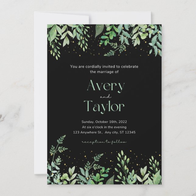 Faire-part de mariage et annonce Flash Sale (Devant)