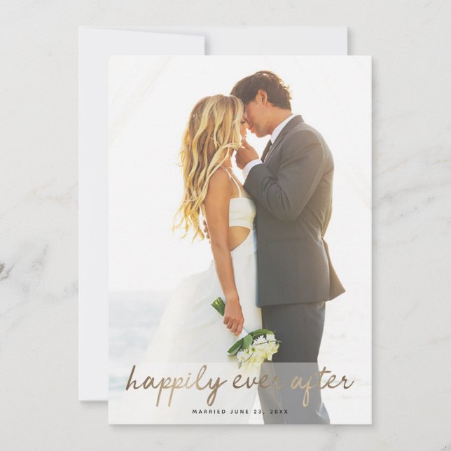 Faire-Part de Mariage et Invitation au Mariage Heu (Devant)