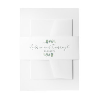 Faire-part de mariage Eucalyptus Bandeau 1001A