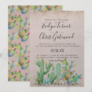 Faire-part de mariage fascinant de fiesta de