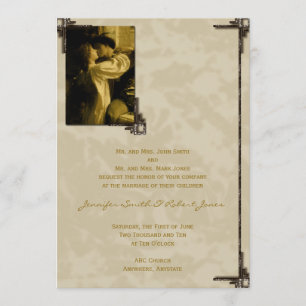Faire-part de mariage féerique Roméo et Juliette