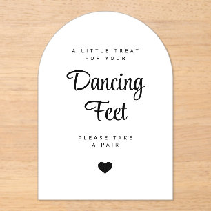 faire-part de mariage fête de danse, Tongs