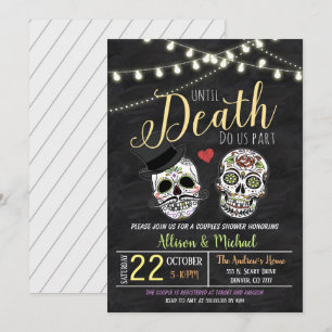 Faire-part de mariage Fête des mariées Halloween