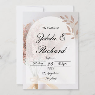 Faire-part de mariage fixe