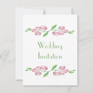 Faire-part de mariage Fleur de cerisier Floral de
