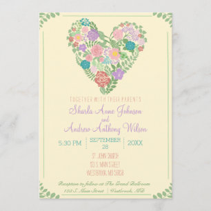 Faire-part de mariage Fleur du jardin printanier