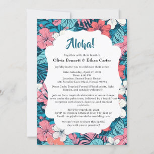 Faire-part de mariage Fleur Tropicale