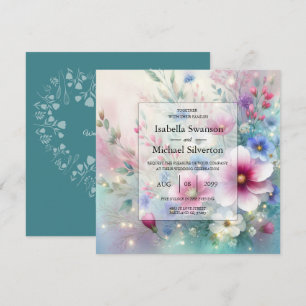 Faire-part de mariage Fleurs éclatantes de printem